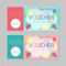 Gift Voucher Template With Colorful Pattern,cute Gift Voucher