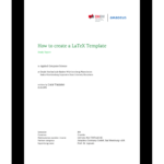 GitHub – Florianproske/Report Template: LaTeX Template For  For Technical Report Template Latex