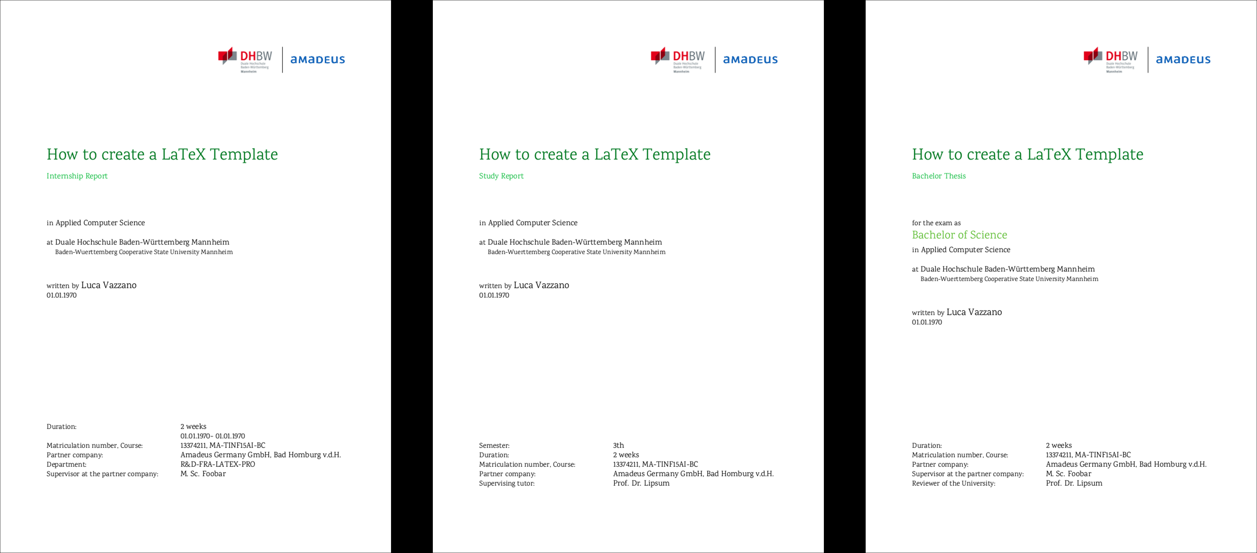 GitHub – Florianproske/Report Template: LaTeX Template For  For Technical Report Template Latex