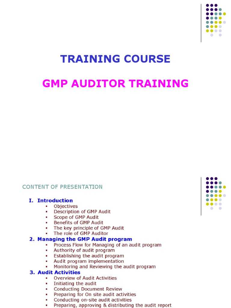 GMP PDF Audit Auditor GMP PDF Audit Auditor