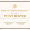 Gold And Cream Simple Certificate Of Participation – Templates By  With Iq Certificate Template