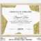 Gold Completion Certificate Template Editable Luxury – Etsy