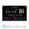 Gold Purple Glitter Sweet 10 Birthday Party Banner – Taylor George  Throughout Sweet 16 Banner Template