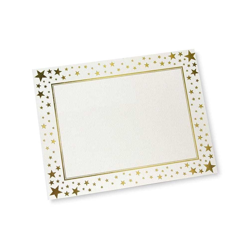 Gold Stars Foil Certificate Paper In Gartner Certificate Templates