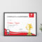Golf Achievement Certificate Design Template in PSD, Word