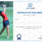 Golf Excellence Certificate Design Template In PSD, Word Pertaining To Golf Certificate Templates For Word