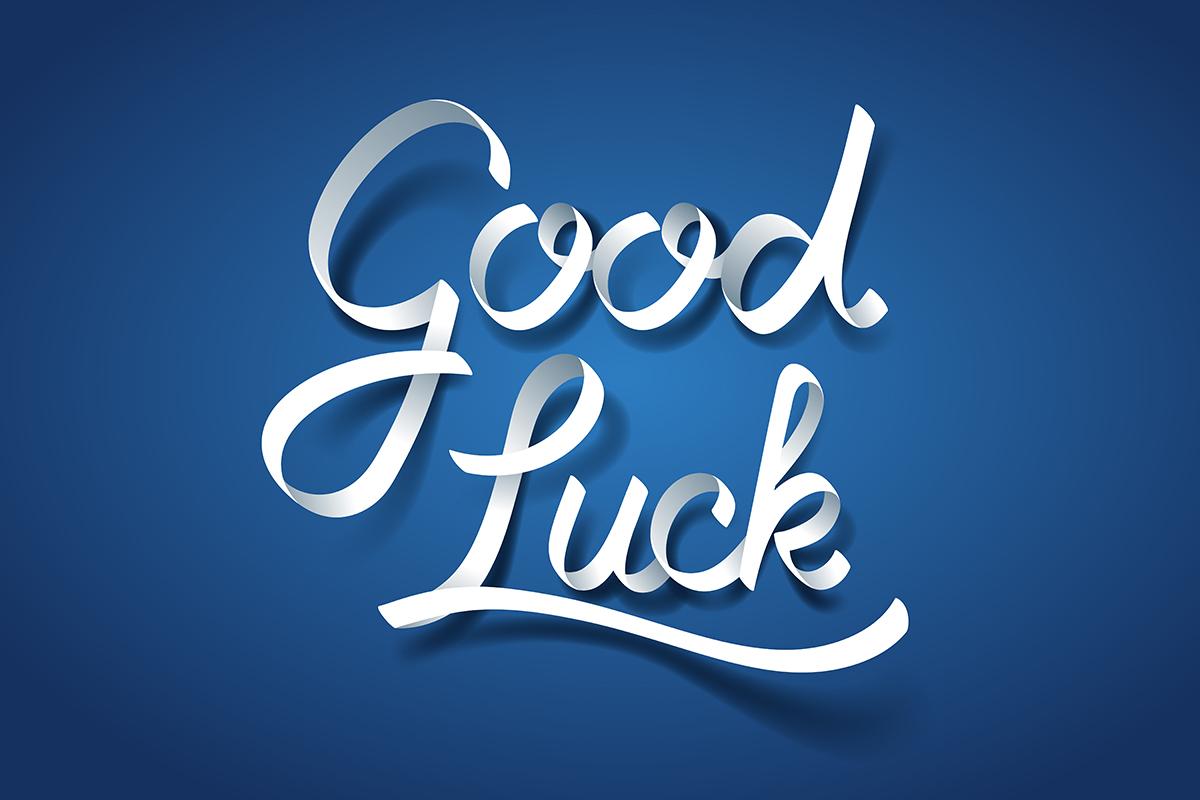 Good Luck Banner Vector Art, Icons, and Graphics for Free Download In Good Luck Banner Template