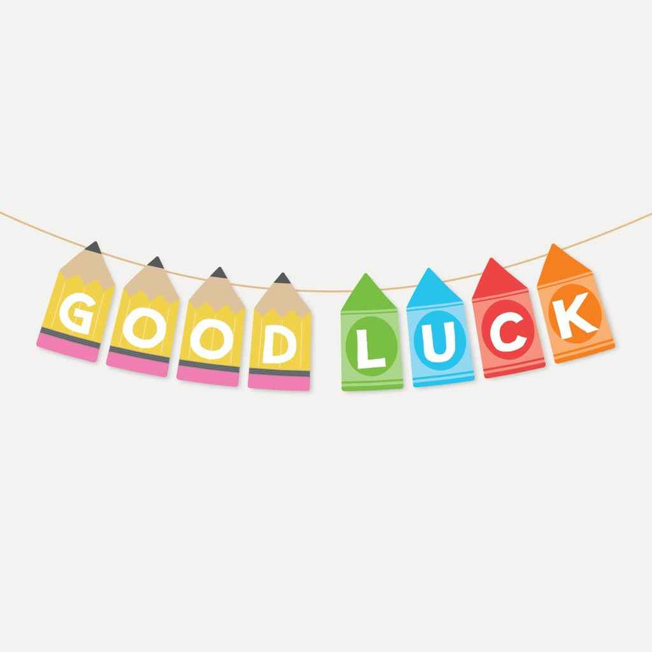 Good Luck School Banner Printable Within Good Luck Banner Template