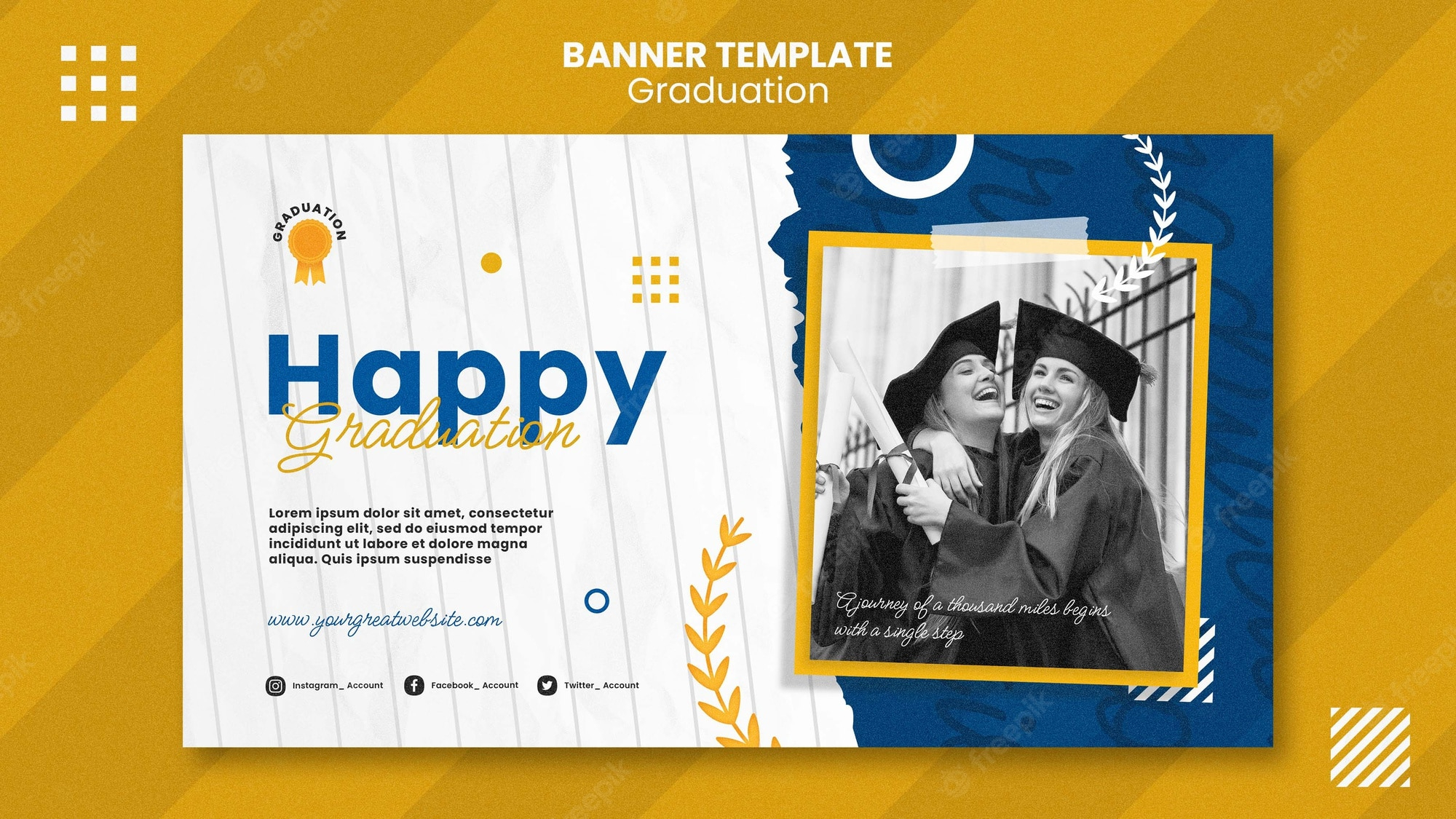 Graduation banner Images  Free Vectors, Stock Photos & PSD With Regard To Graduation Banner Template