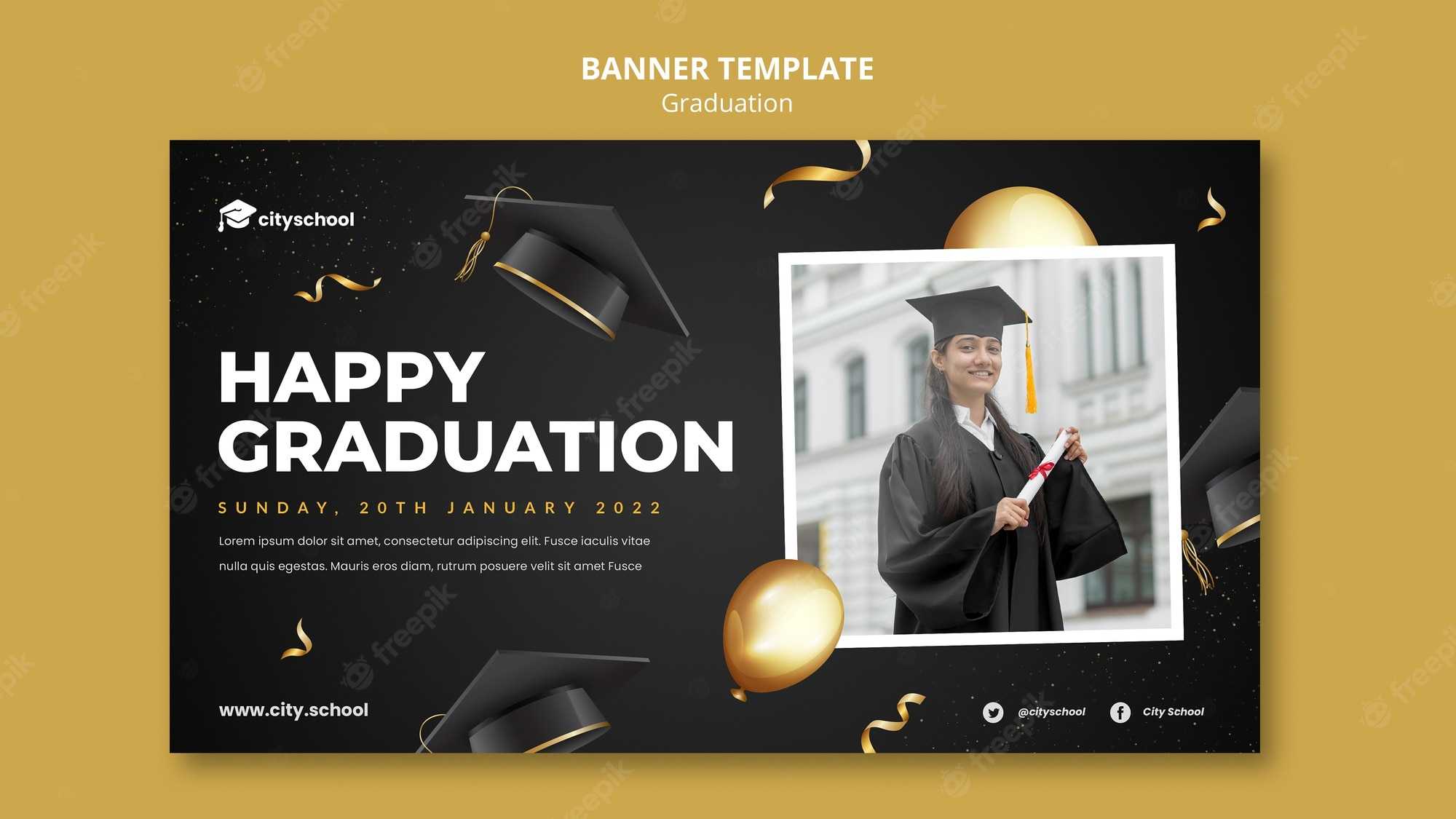 Graduation Banner Template Images  Free Vectors, Stock Photos & PSD For Graduation Banner Template