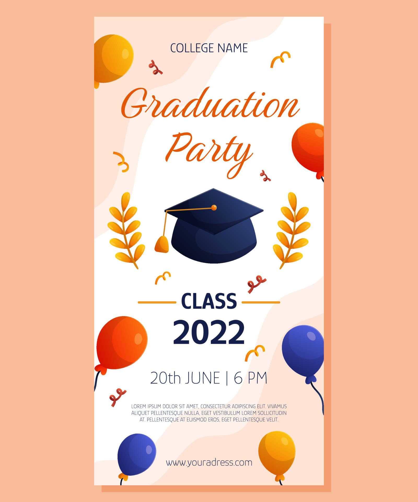 Graduation Banner Template Vector Art, Icons, And Graphics For  In Graduation Banner Template