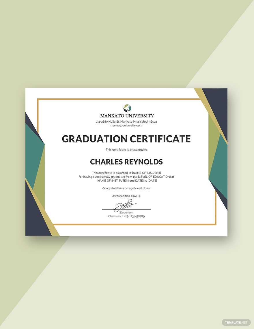 Graduation Certificate Template - Google Docs, Word, Publisher  Pertaining To Graduation Certificate Template Word