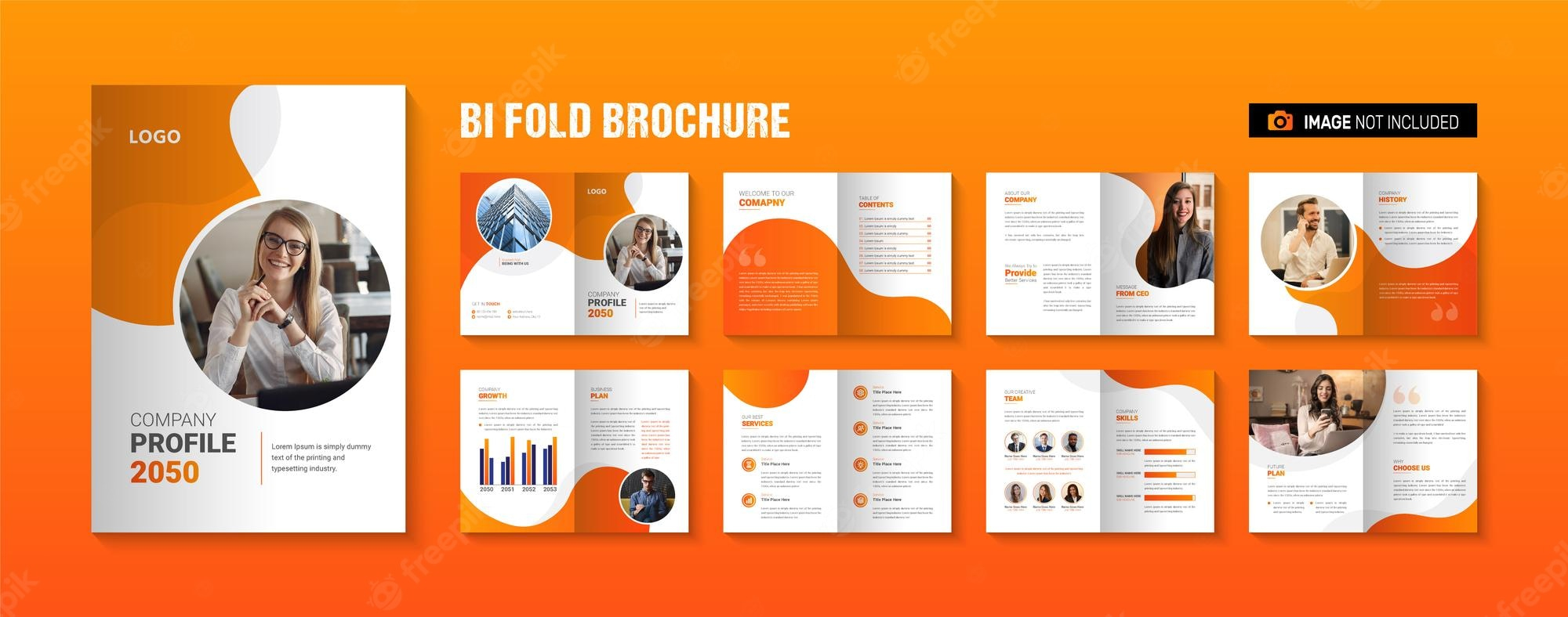 Half fold brochure Vectors & Illustrations for Free Download  Freepik Within Half Page Brochure Template