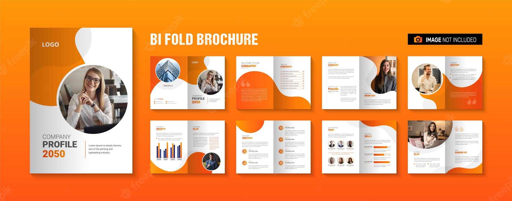 Half Fold Brochure Vectors & Illustrations For Free Download  Freepik Within Half Page Brochure Template