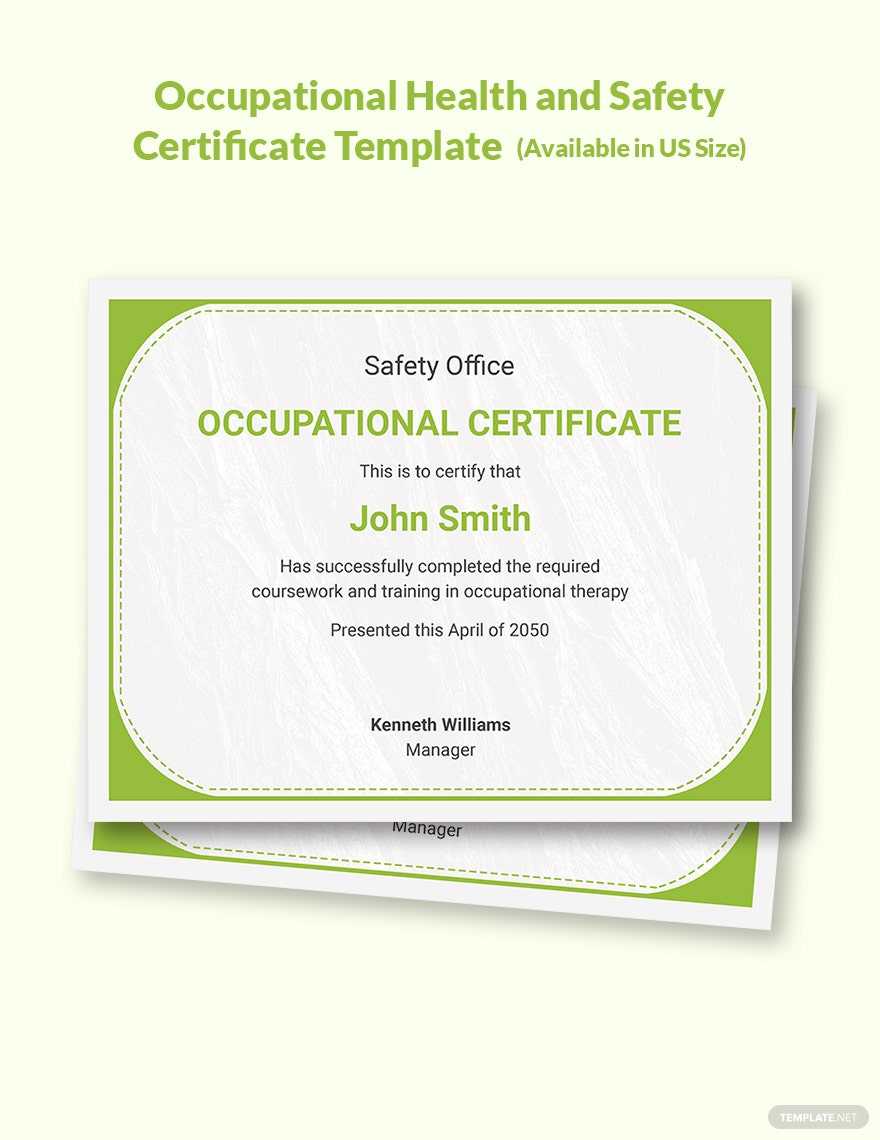 Health And Safety Certificates Templates – Design, Free, Download  Within Safety Recognition Certificate Template