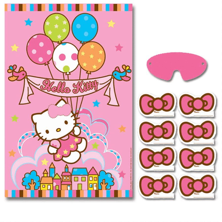 Hello Kitty banner, Hello Kitty Kitty party Birthday Party game  For Hello Kitty Banner Template