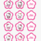 Hello Kitty Cupcake Topper Template, HD Png Download - kindpng