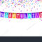 Herzlichen Glückwunsch Banner Vorlage Mit Ballons Und: Stock  Intended For Congratulations Banner Template