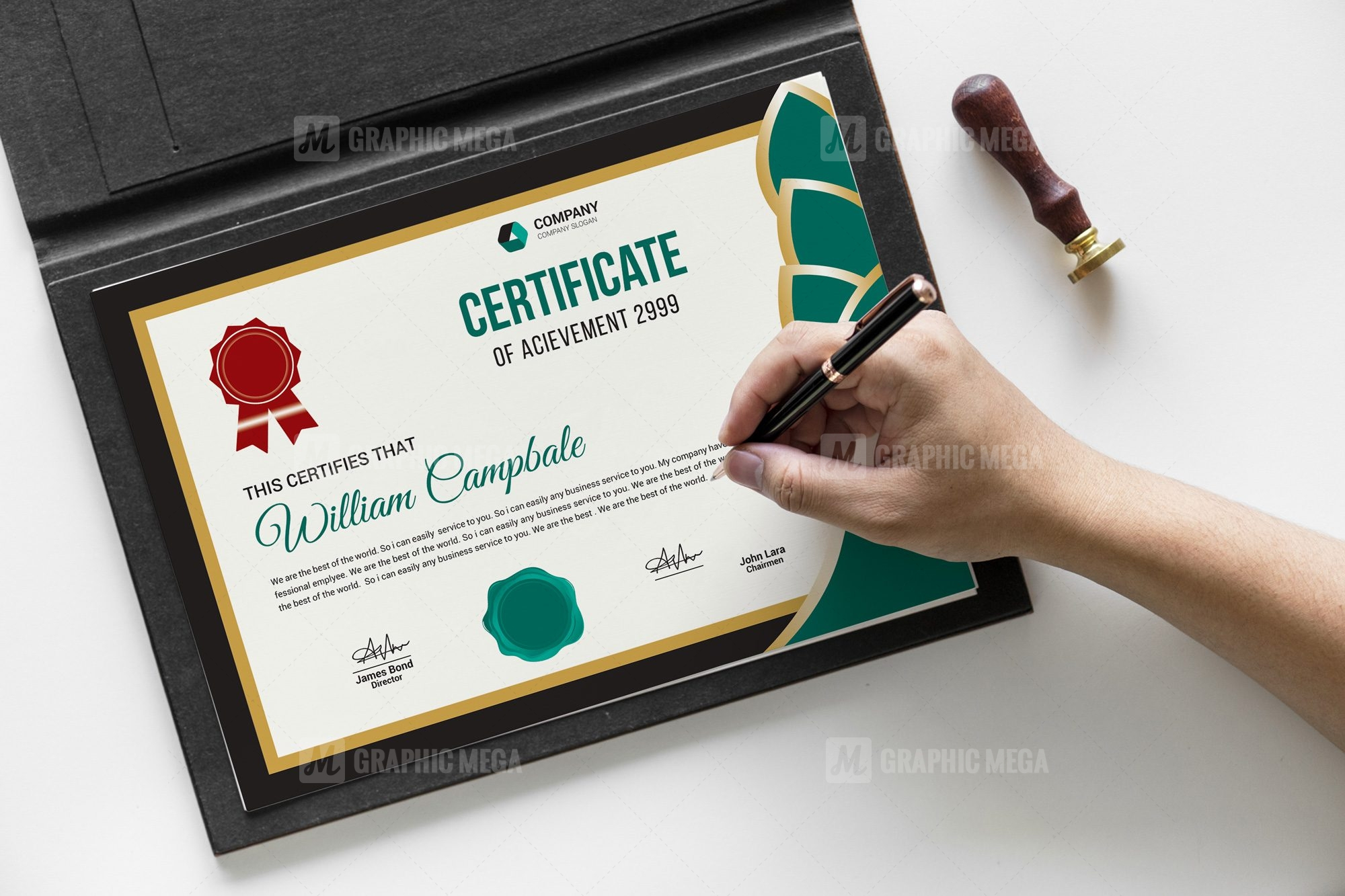 High Resolution Certificate Template – Graphic Mega  Graphic  Regarding High Resolution Certificate Template