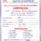 HINDUSTAN SARVA VIDHYAPEETH Intended For Fire Extinguisher Certificate Template