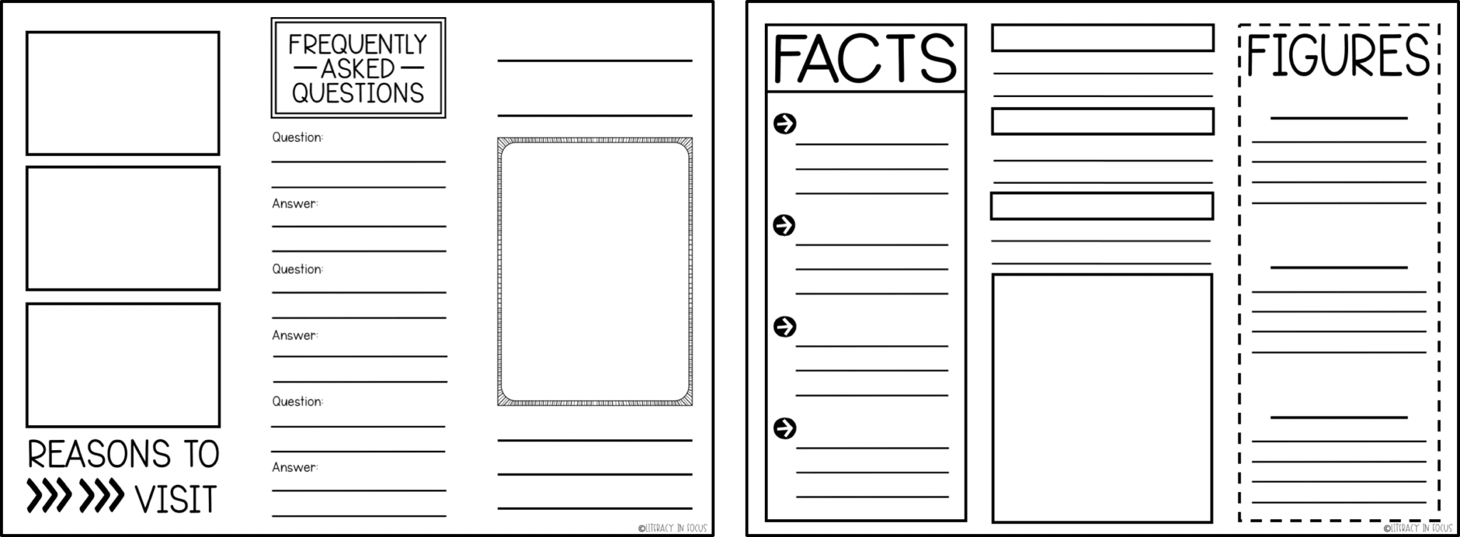 Historical Travel Brochure and Research Project - Literacy In Focus Inside Student Brochure Template