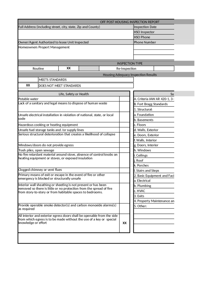 Home Inspection Report Template Pdf - Edit, Fill, Sign Online  Throughout Home Inspection Report Template Pdf
