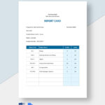 Home School Report Card Template – Google Docs, Word  Template