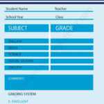 Homeschool Report Card Template Blank [PDF, Excel & Word]