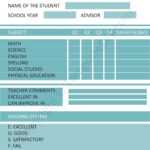 Homeschool Report Card Template Blank [PDF, Excel & Word] With Student Grade Report Template