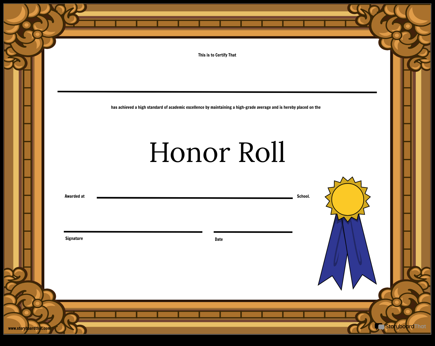 Honor Roll Worksheet Template Süžeeskeem Poolt worksheet-templates Regarding Honor Roll Certificate Template