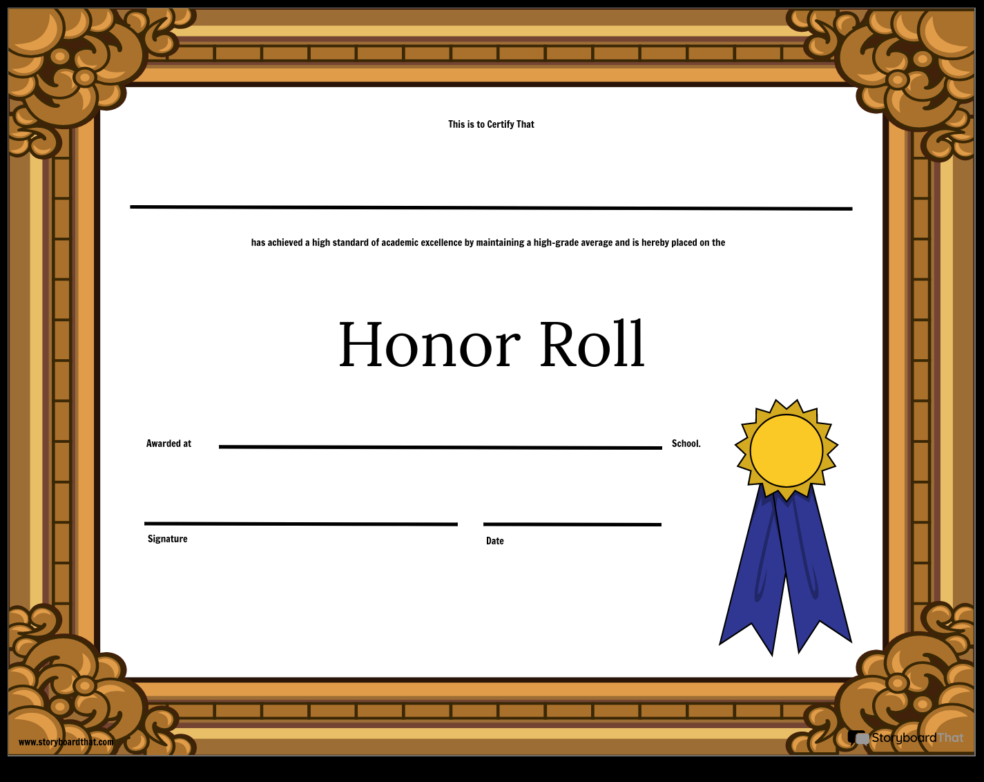 Honor Roll Worksheet Template Süžeeskeem Poolt Worksheet Templates Regarding Honor Roll Certificate Template