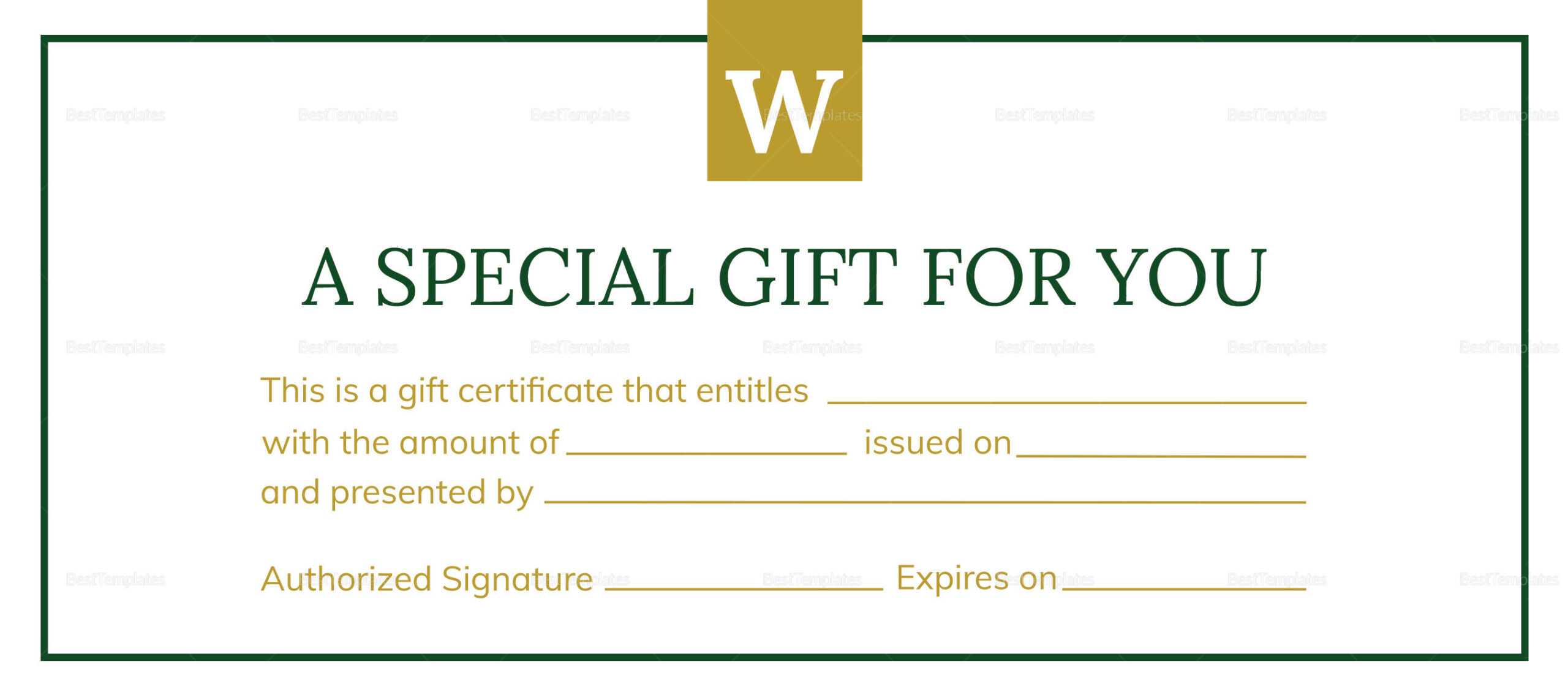Hotel Gift Certificate Design Template in PSD, Word, Publisher  For Indesign Gift Certificate Template
