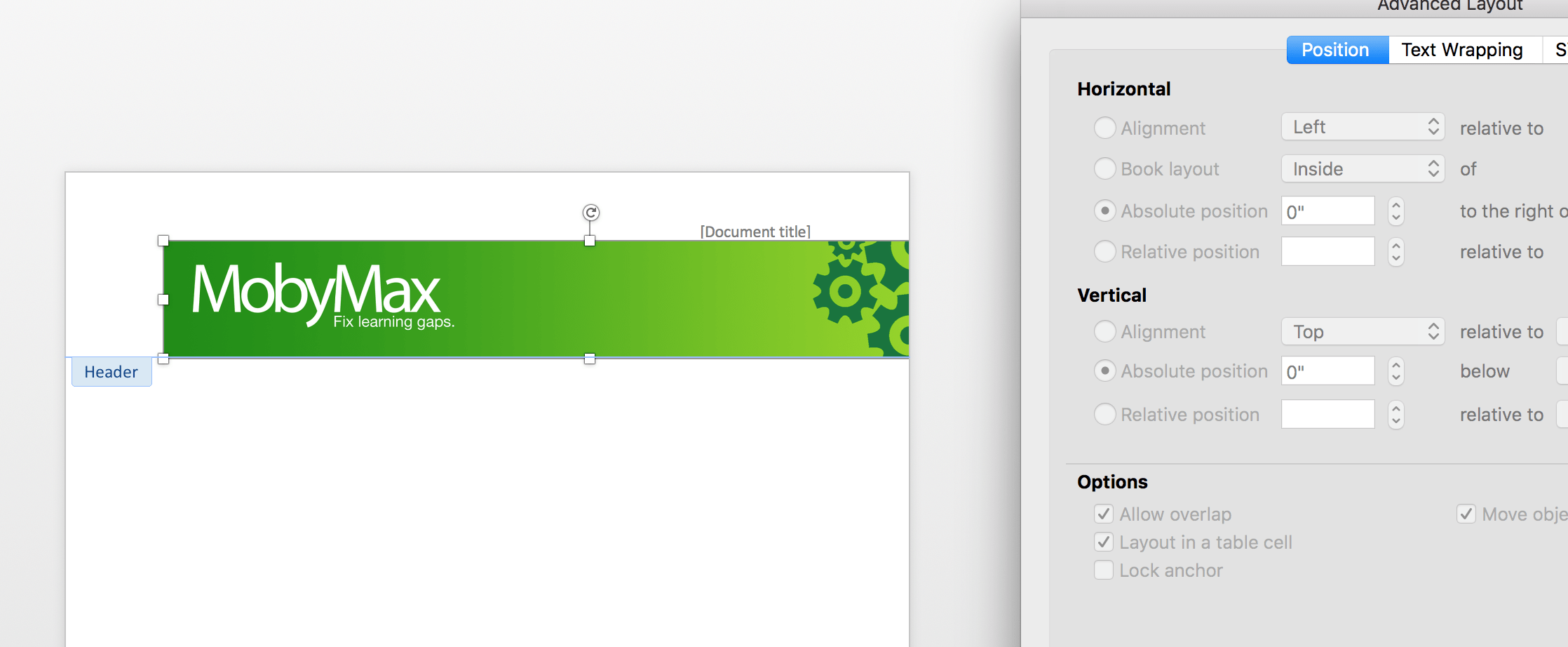 How can I pin a banner to the top of page? - Microsoft Community Throughout Microsoft Word Banner Template