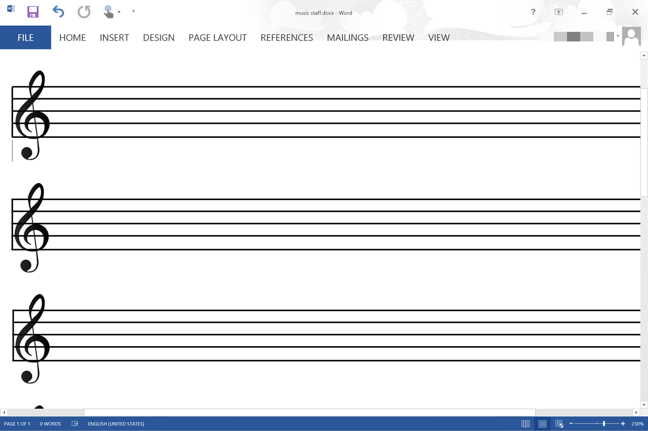 How Do I Make A Music Staff In Microsoft Word?  Techwalla Regarding Blank Sheet Music Template For Word