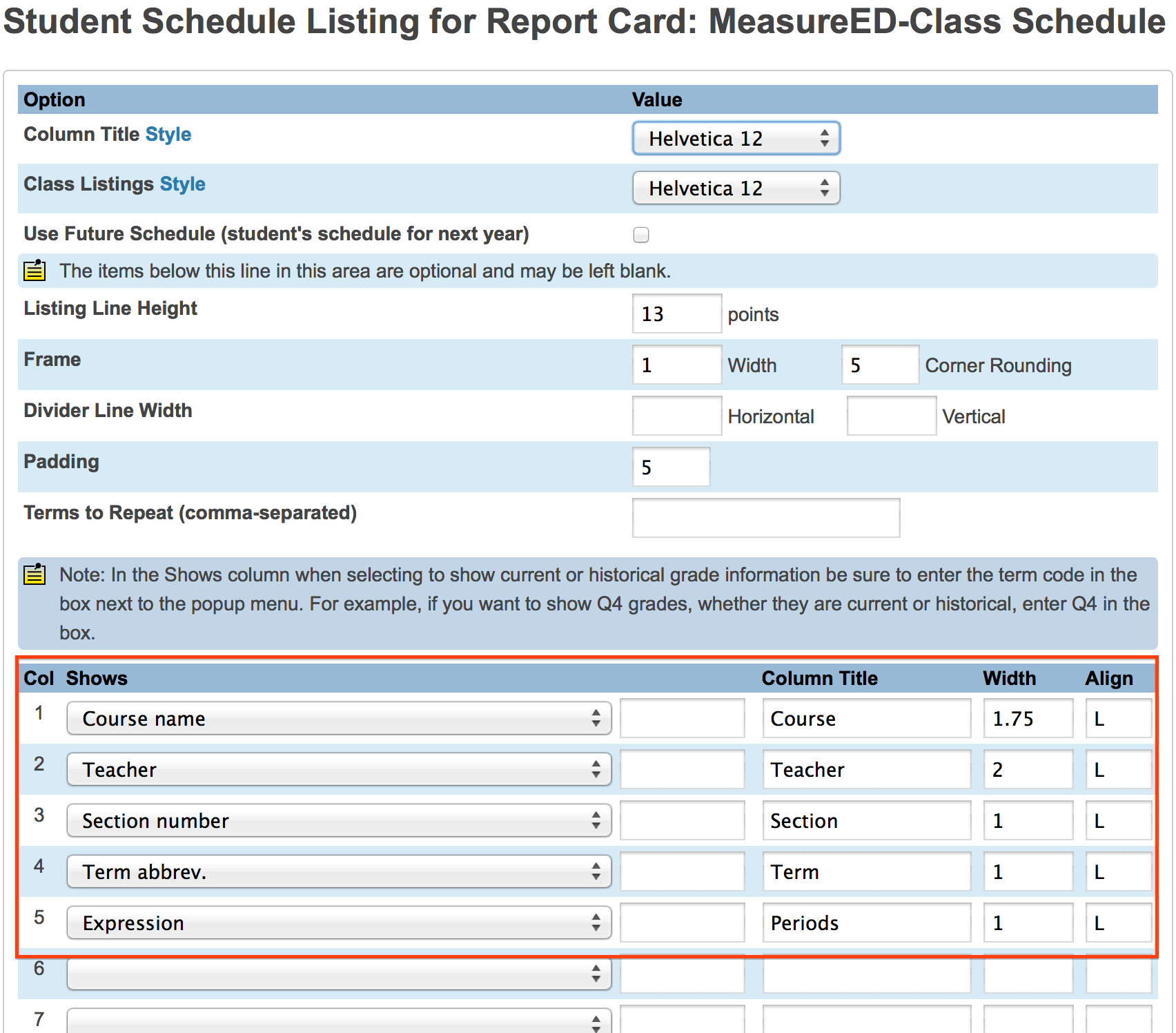 How do I print a simple student schedule in PowerSchool  Within Powerschool Reports Templates