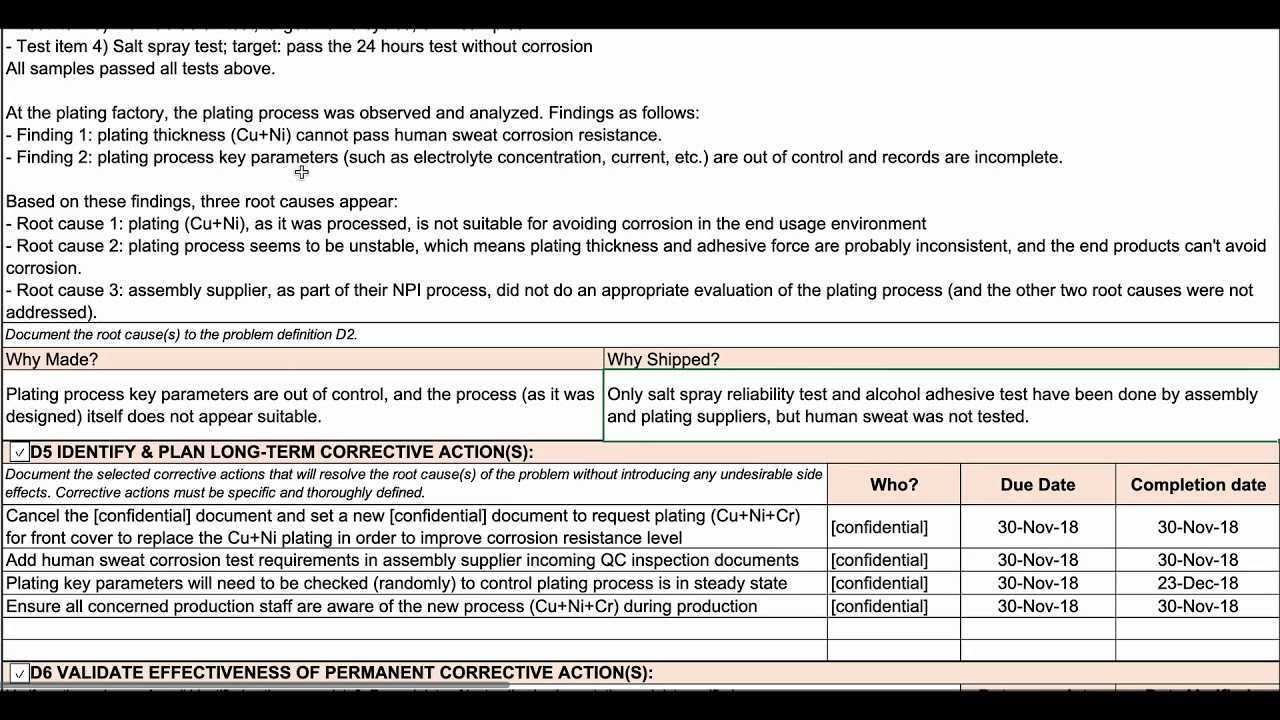 How to complete an 10D report? [10D template walkthrough] Intended For 8D Report Template Xls