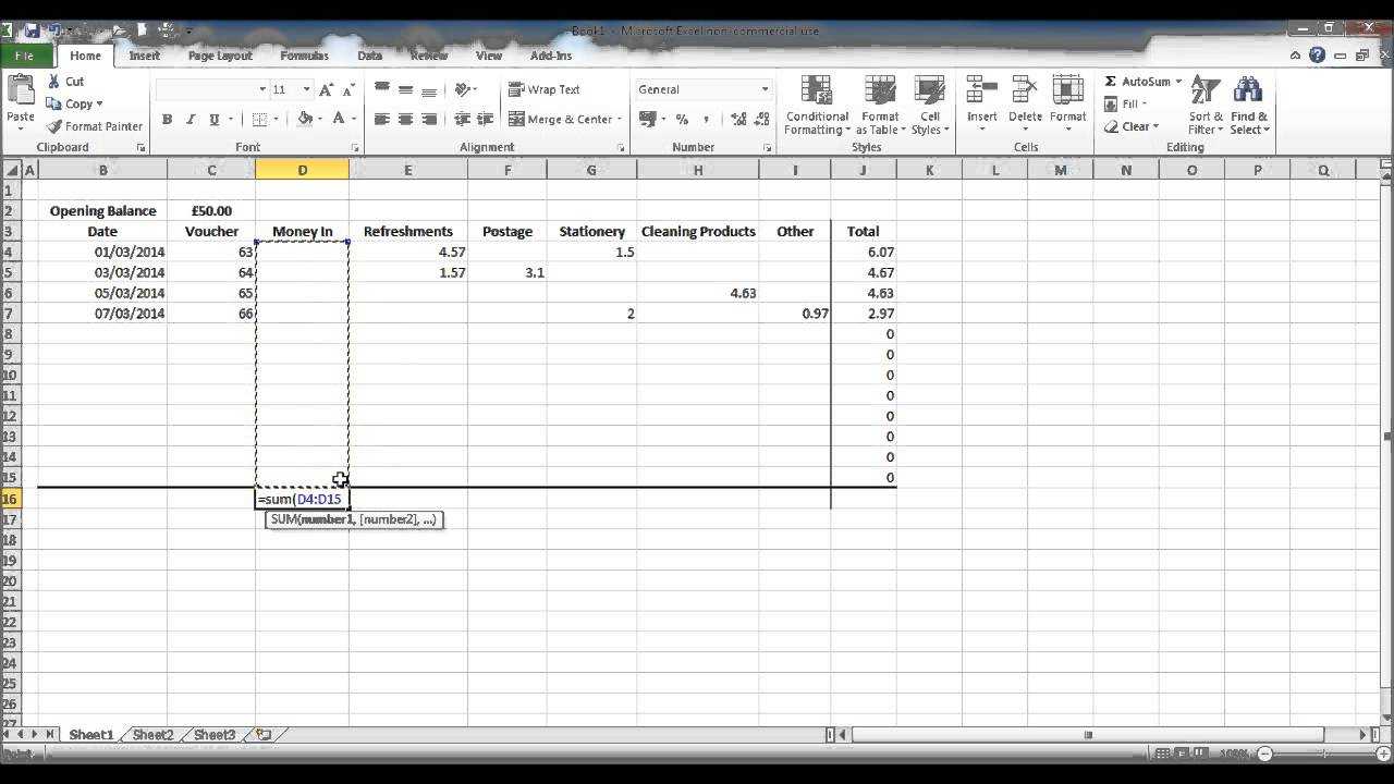 How to Create a Petty Cash Spread sheet using Excel Part 10 For Petty Cash Expense Report Template How to Create a Petty Cash Spread sheet using Excel Part 10 For Petty Cash Expense Report Template