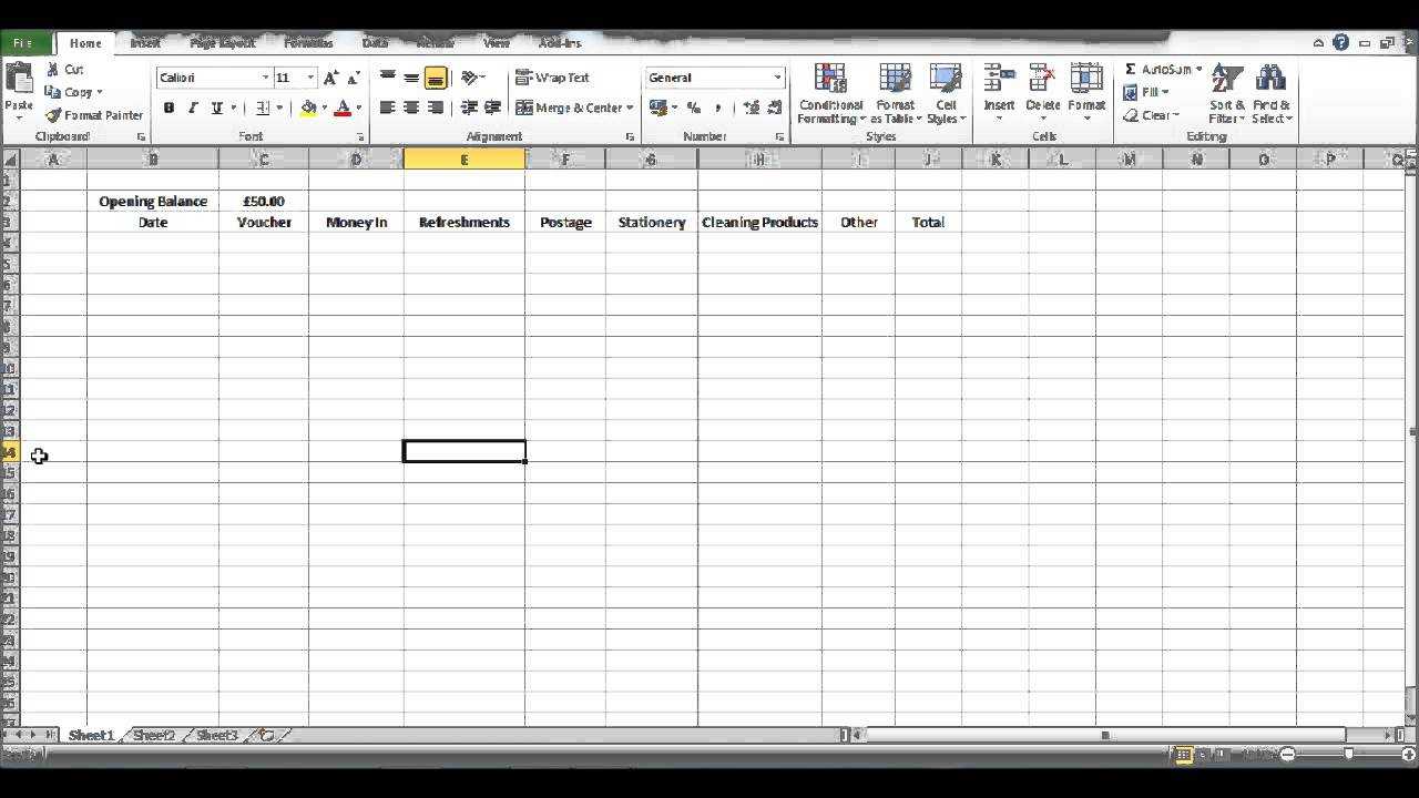 How to Create a Petty Cash Template using Excel - Part 10 With Regard To Petty Cash Expense Report Template How to Create a Petty Cash Template using Excel - Part 10 With Regard To Petty Cash Expense Report Template