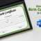 How To Design A Birth Certificate Using Microsoft Word Document For Birth Certificate Template For Microsoft Word