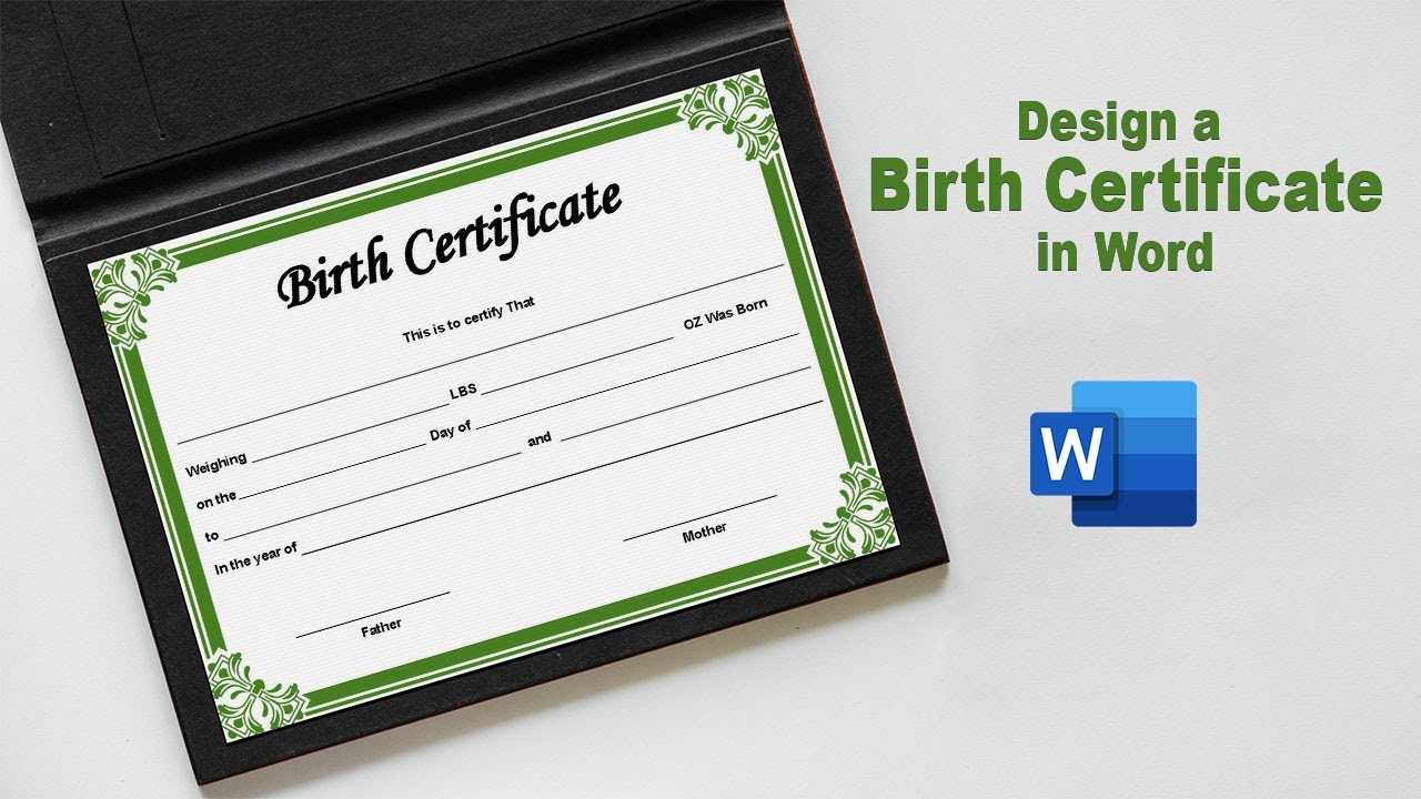 How to Design a Birth Certificate Using Microsoft Word Document For Birth Certificate Template For Microsoft Word How to Design a Birth Certificate Using Microsoft Word Document For Birth Certificate Template For Microsoft Word