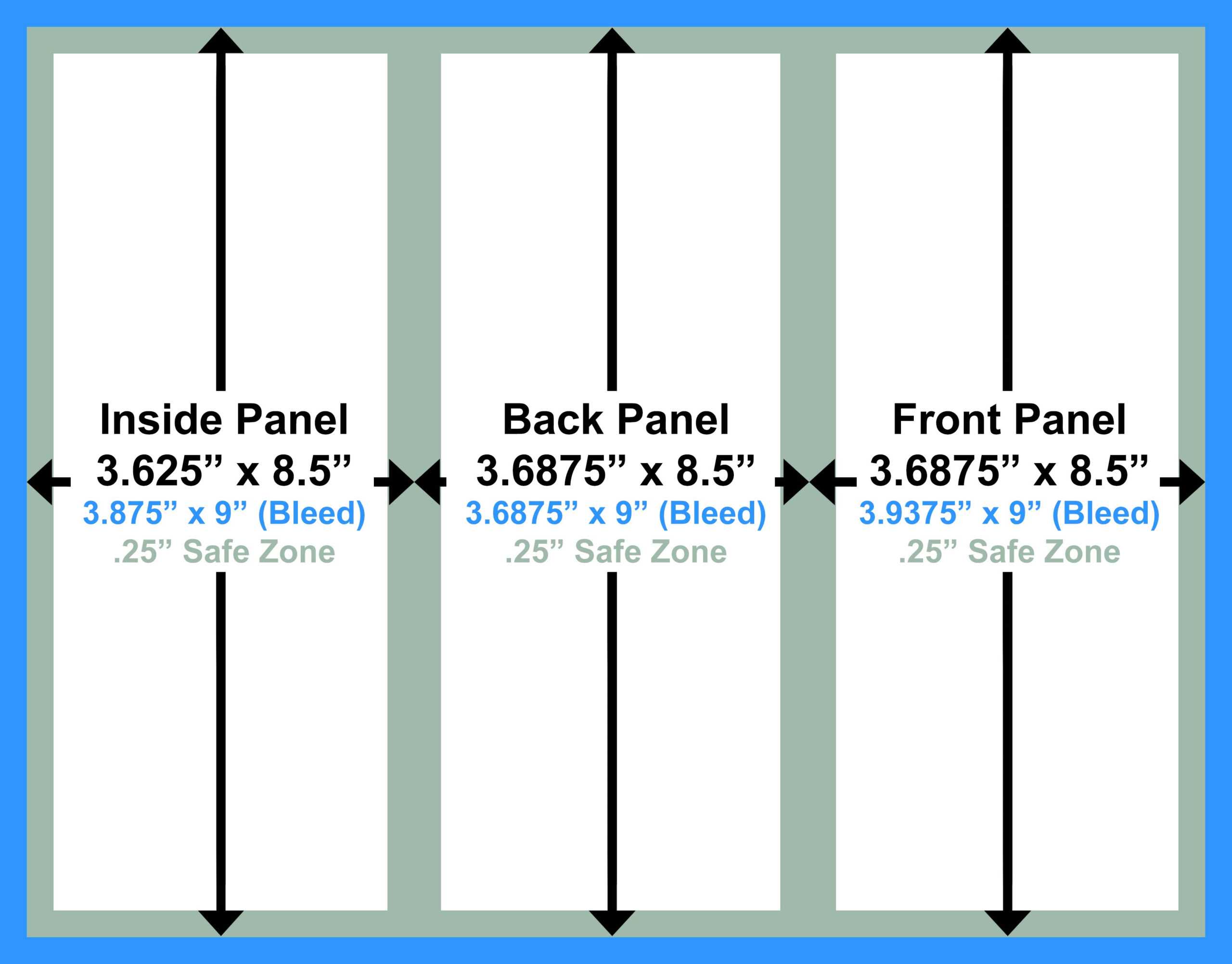 How to Design Brochures for Print  Trifold template setup help Intended For 8