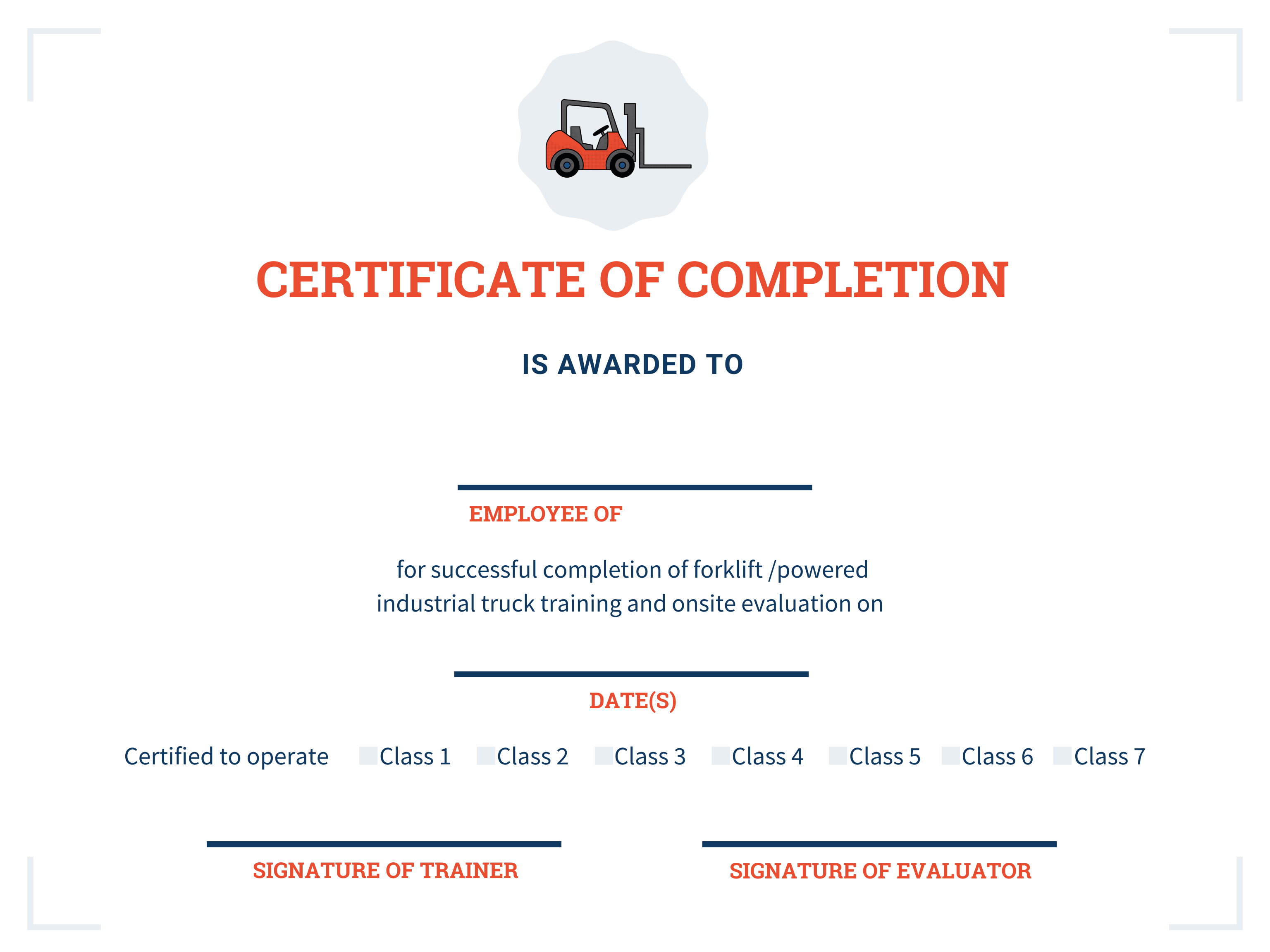 How to Get Your Forklift License (Certification) - Safesite For Forklift Certification Template How to Get Your Forklift License (Certification) - Safesite For Forklift Certification Template