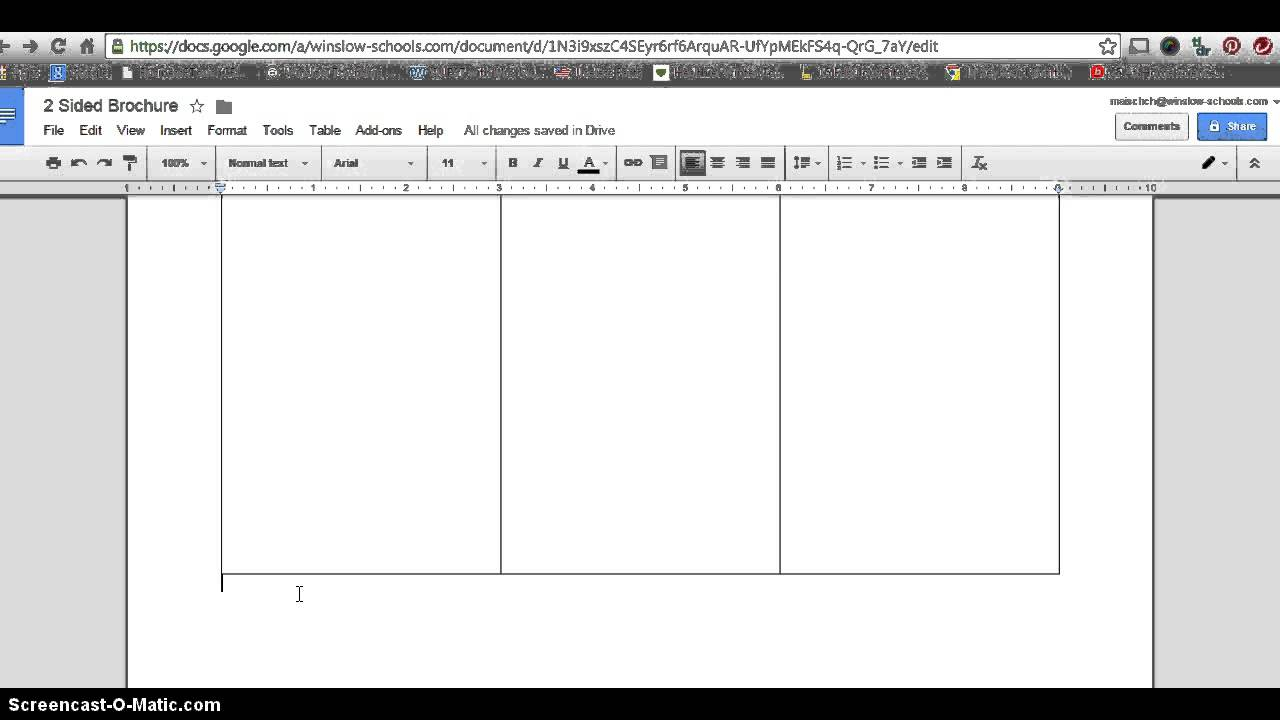 How to make 10 sided brochure with Google Docs In Google Drive Brochure Templates