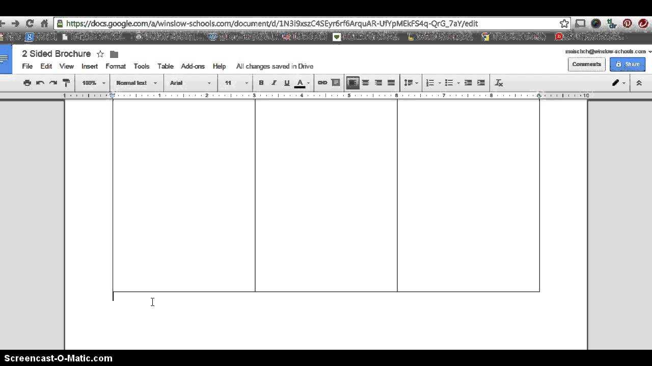 How to make 10 sided brochure with Google Docs In Google Drive Brochure Templates