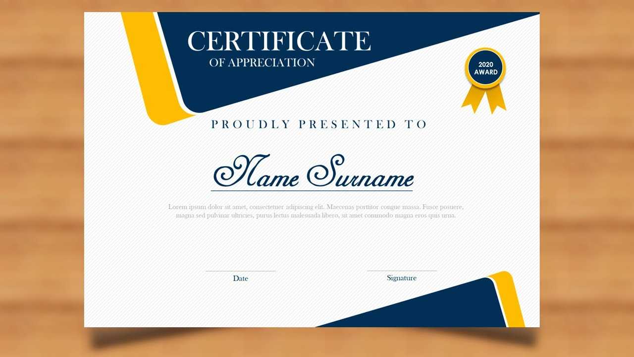 How To Make A Certificate In PowerPoint/Professional Certificate  Design/Free PPT Throughout Certificate Of Participation Template Ppt