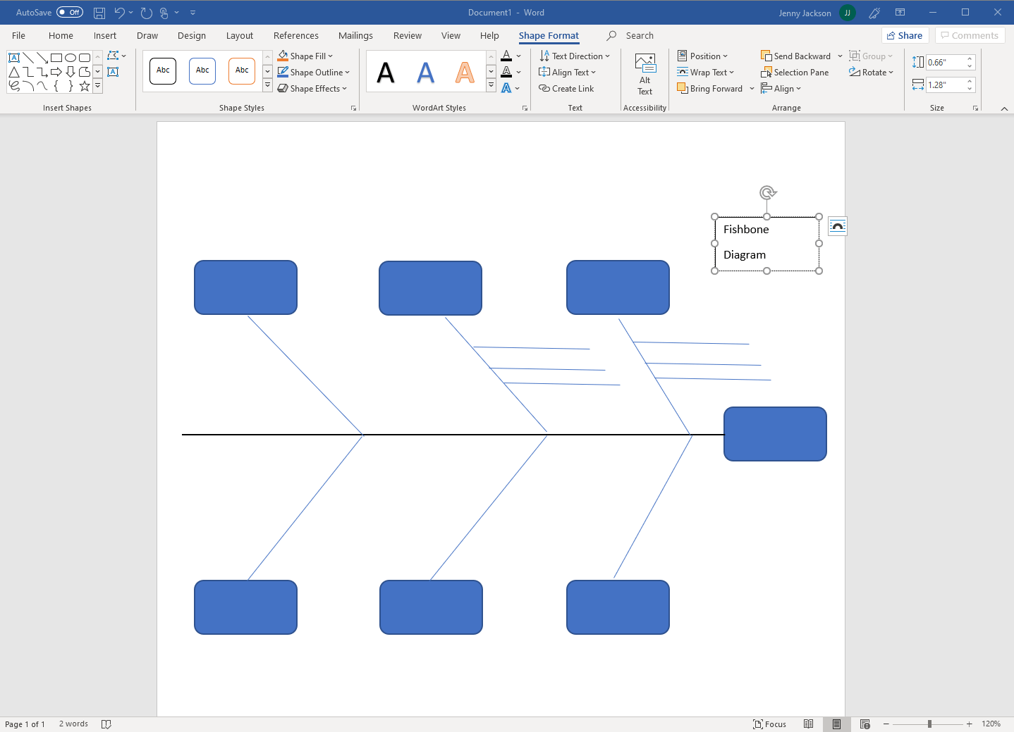 How To Make A Fishbone Diagram In Word  Lucidchart Blog For Blank Fishbone Diagram Template Word