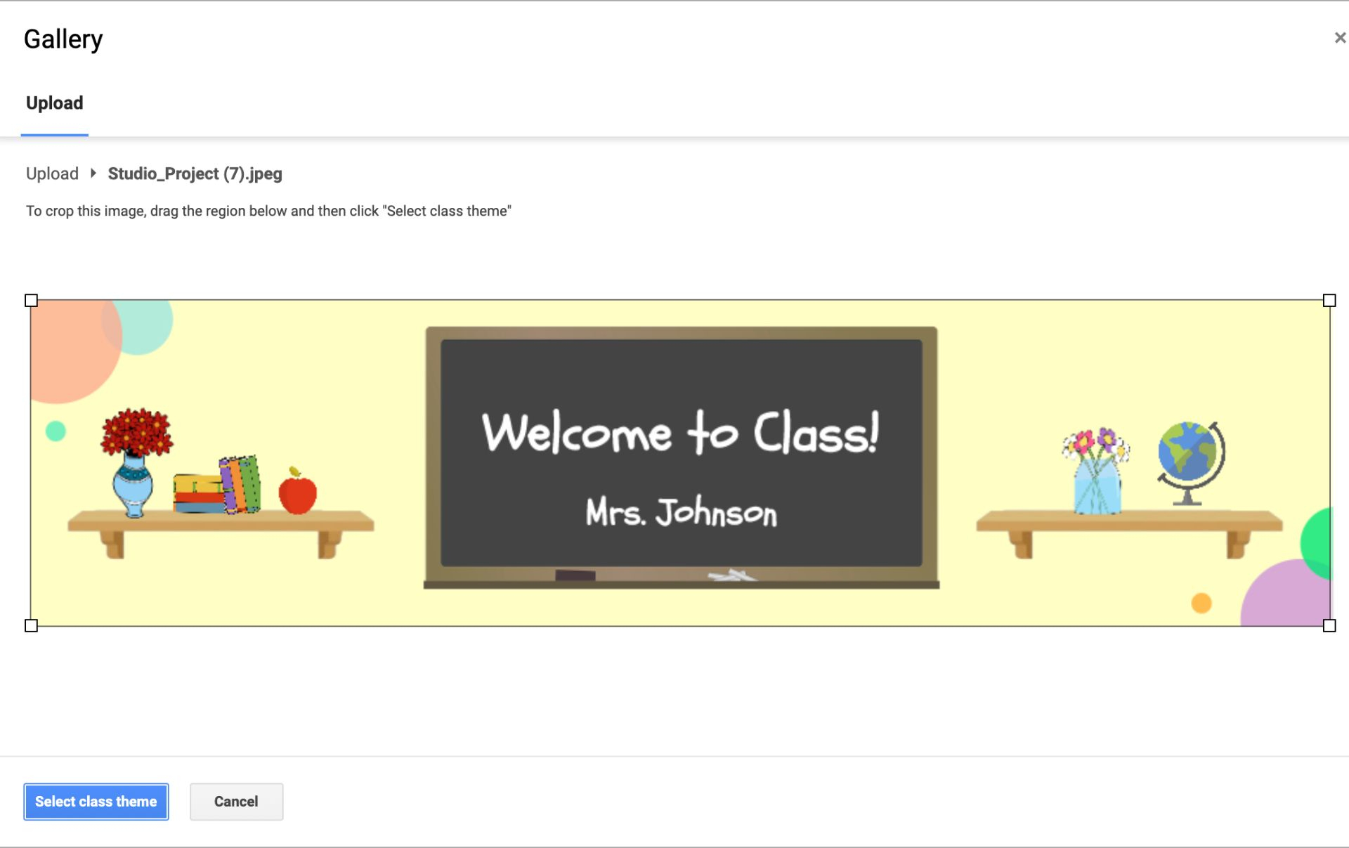 How to Make a Google Classroom Banner Regarding Classroom Banner Template