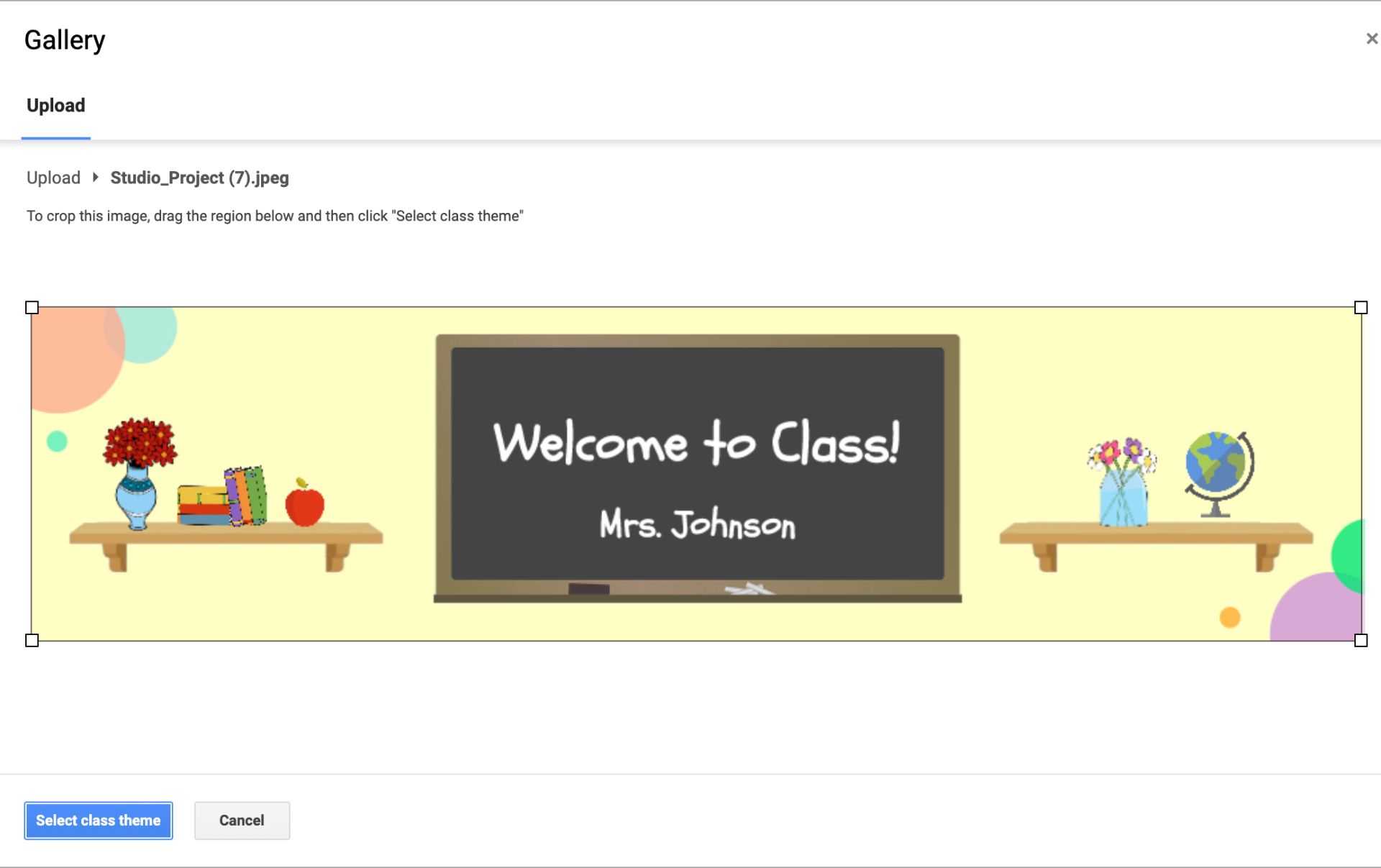 How To Make A Google Classroom Banner Regarding Classroom Banner Template