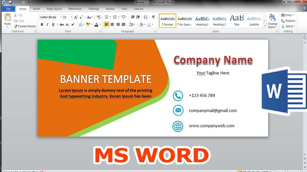 How To Make Banner Design Microsoft Word Template 10 Inside Banner Template Word 2010 How To Make Banner Design Microsoft Word Template 10 Inside Banner Template Word 2010