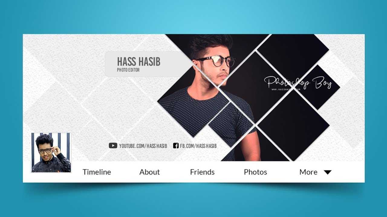 How To Make Facebook Cover Photo in Photoshop - Photoshop Tutorials In Photoshop Facebook Banner Template